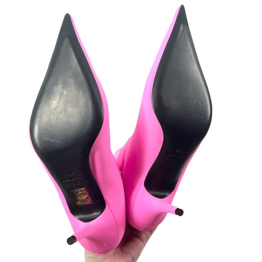 NWOB Balenciaga Pink Knife Pointed Toe Sock Boots - Picture 11 of 15